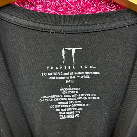 IT Chapter Two Neon Pennywise Horror Movie Promo Tee L - Picture 4 of 4